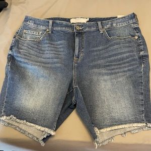 Denim Bermuda shorts